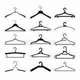 Cintre Vestiti Gruccia Raccolta Vectorified Hangers sketch template