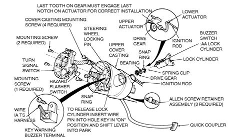 ford  steering column diagram