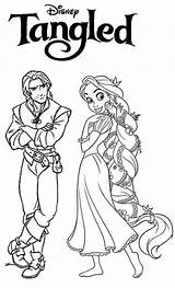 Rapunzel Coloring Tangled Flynn Rider Pages Disney Coloringpagesfortoddlers Princess Sheets Mermaid sketch template