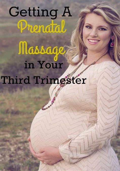getting a prenatal massage in your third trimester