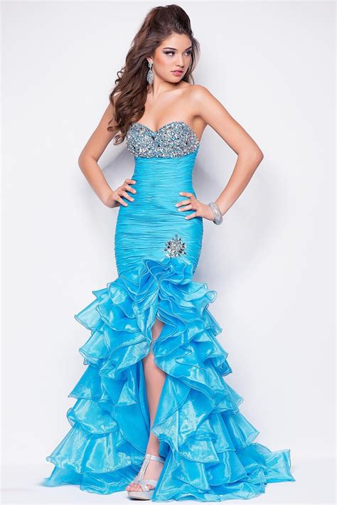 dressybridal popular blue prom dresses   prom