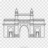 Symmetry Taj Mahal Gate Gateway sketch template
