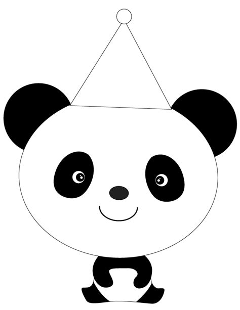 panda printables clip art library