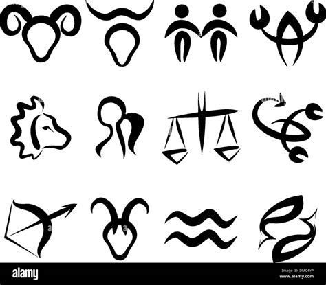 dozens eccentric erasure disegni stilizzati dei segni zodiacali swipe