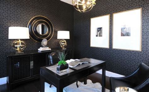 stylish  dramatic masculine home office design ideas digsdigs