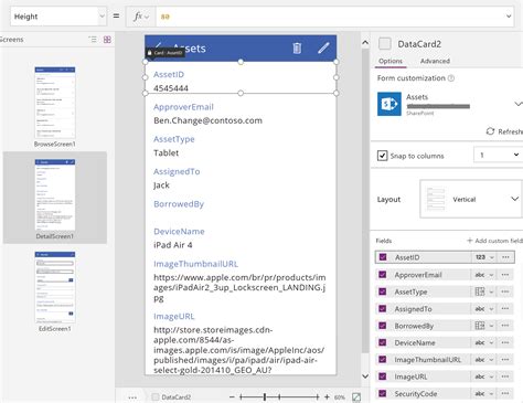 Understand Canvas App Forms Powerapps Microsoft Docs