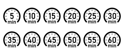 premium vector          mintimer clock stopwatch isolated set icons