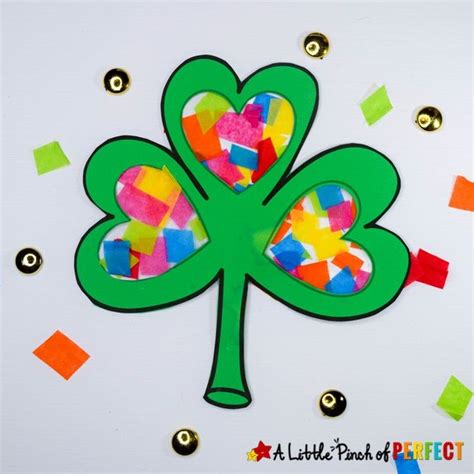 st patricks day shamrock craft   template shamrock craft