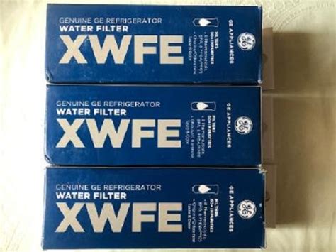 Genuine Ge Xwfe Refrigerator Filters Replace Xwf 3 Pack
