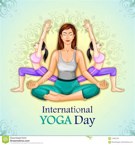illustration  woman  yoga pose  poster design  celebrating