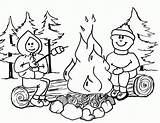 Coloring Camping Pages Popular Camp sketch template