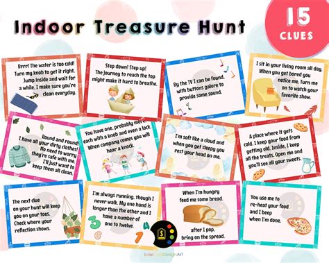 indoor treasure hunt clues indoor scavenger hunt riddle clues indoor