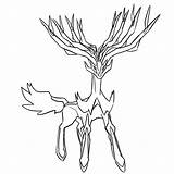 Xerneas Pokemon Coloring Pages Type Flying Line Fire Drawing Draw Getcolorings Color Library Clipart Popular sketch template