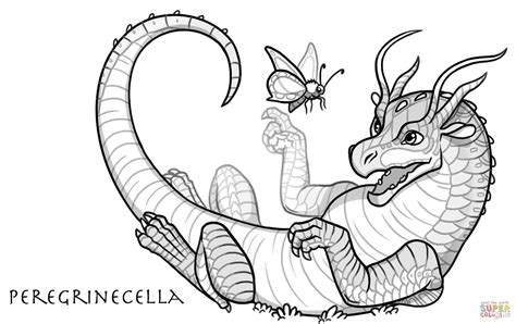 baby silkwing dragon coloring page  printable coloring pages