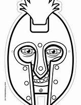 Greek Maschere Greche Mask Ancient Helmet Warrior Greece Printable Color Coloring Grecia Mascara Kids Masks Print Mythology Story Visit Corone sketch template