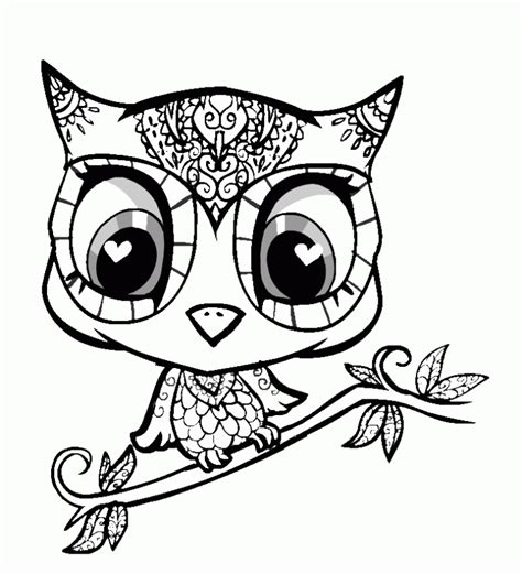 cute owl coloring pages coloring home