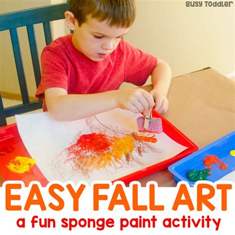 easy fall art activity busy toddler