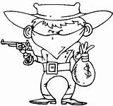 Cowboy Coloring Pages Western Wecoloringpage sketch template