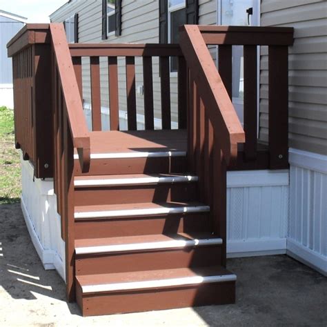 steps  mobile homes outdoor stair designs