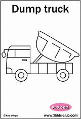 Coloring Truck Vehicle Dump V11 sketch template