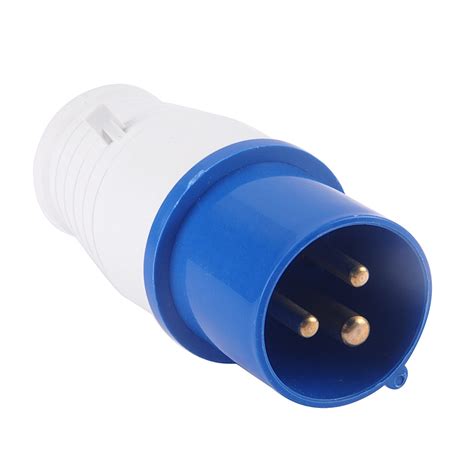 amp  plug socket   pin water weatherproof electrical connector blue  connectors