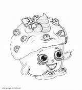 Coloring Pages Shopkins Printable Muffin Mini Print Look Other sketch template