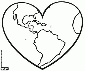planet represented   heart  love   planet
