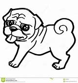 Pug Coloring Pages Cute Outline Puppy Drawing Dog Color Printable Pugs Print Getcolorings Pa Getdrawings Paintingvalley Pals sketch template