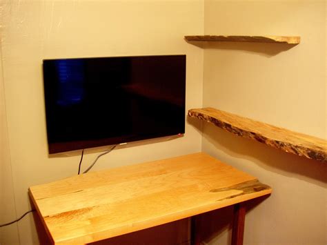 driftedge woodworking custom built  edge maple desk