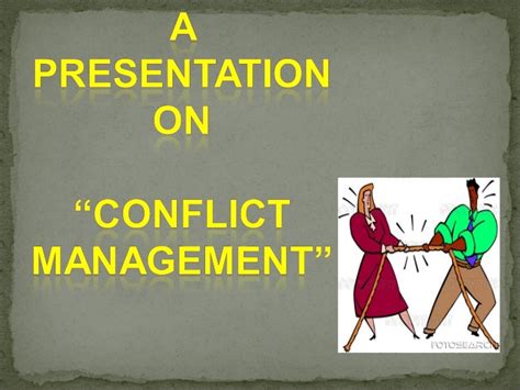 ppt conflict management