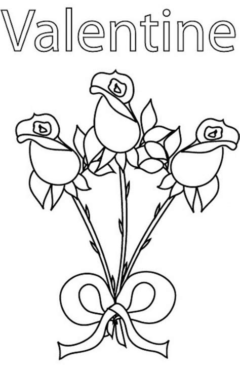 valentine roses coloring page coloring roses coloring coloring home