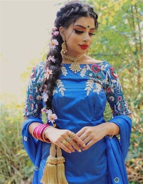Pinterest Pawank90 Fashion Punjabi Hairstyles Indian Bridal