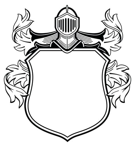 coat  arms coloring page  getdrawings