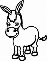 Donkey Wecoloringpage Clipartmag sketch template