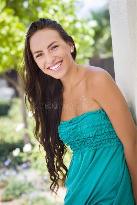 Attractive Mixed Race Teen Girl Portrait Royalty Free