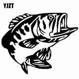 Bass Fish Decal Stencil Vinyl Car Window Clipartmag Stickers sketch template