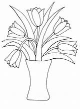 Mewarnai Blumen Tulips Pintarmewarnai Einzigartige Druckbare sketch template
