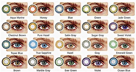 All About The Human Eye Color Chart