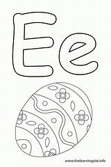 Egg Flashcard Coloringhome Alphabet Coloringpagebook Lowercase Uppercase sketch template