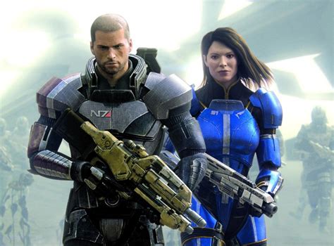 Shepard And Ashley Characters And Art Mass Effect 3