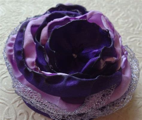 lavender and purple satin flower satin by craftshacksupplies 2 80