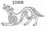 Norse Fenrir Vikings Usni Ari Loki Relacionada Saxon Anglo Odin Axe sketch template