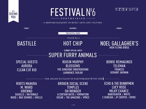 Win Tickets To Festival Number 6 2016 To See Noel Gallagher Hot Chip