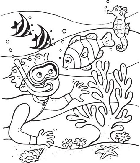printable ocean coloring pages  kids ocean coloring pages