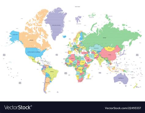 dotted political world map  capitals vector image