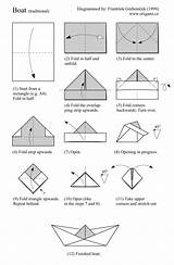 Origami Paper Hat Boat Make Instructions Sailor Boats Anleitung Sailboat Simple Falten Boot Hats Kids Ship Fold Folding Tutorial Basteln sketch template