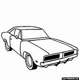 Coloring Pages Car Dodge Race Cars Challenger Charger 1969 Camaro Daytona Rt Inside Family Drawing 1970 Color Others Library Firebird sketch template