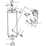 rheem model  gas water heater repair replacement parts