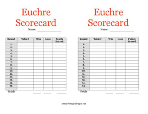printable euchre scorecard