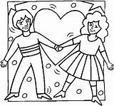 Enamorados Valentines Namorados sketch template